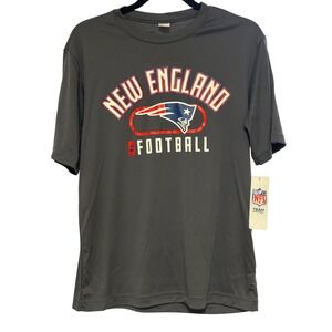 New England Patriots NFL Football Team Apparel Gray‎ T-Shirt - Size S Unisex